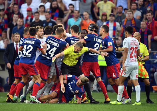 Football. Russian Premier League. CSKA vs. Spartak