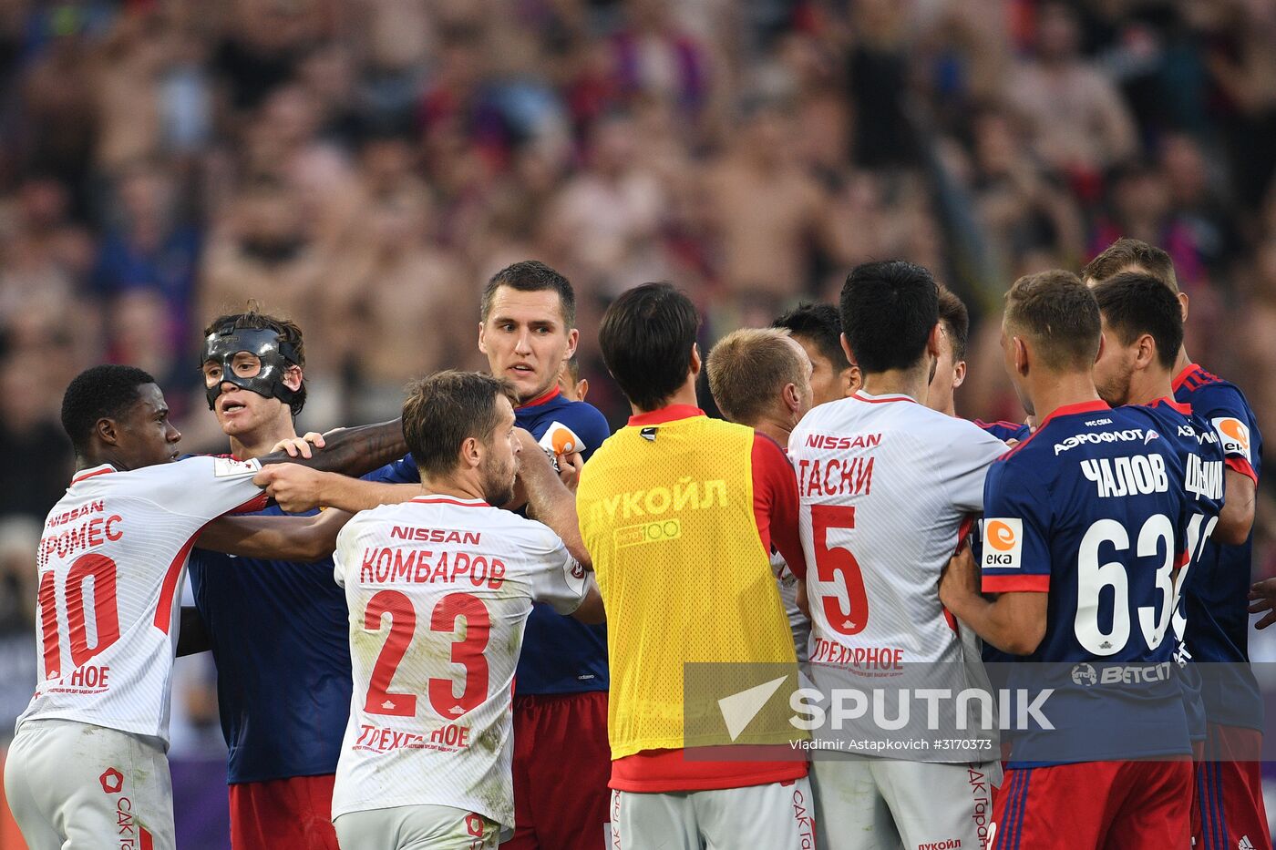 Football. Russian Premier League. CSKA vs. Spartak