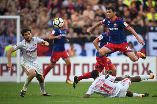 Football. Russian Premier League. CSKA vs. Spartak