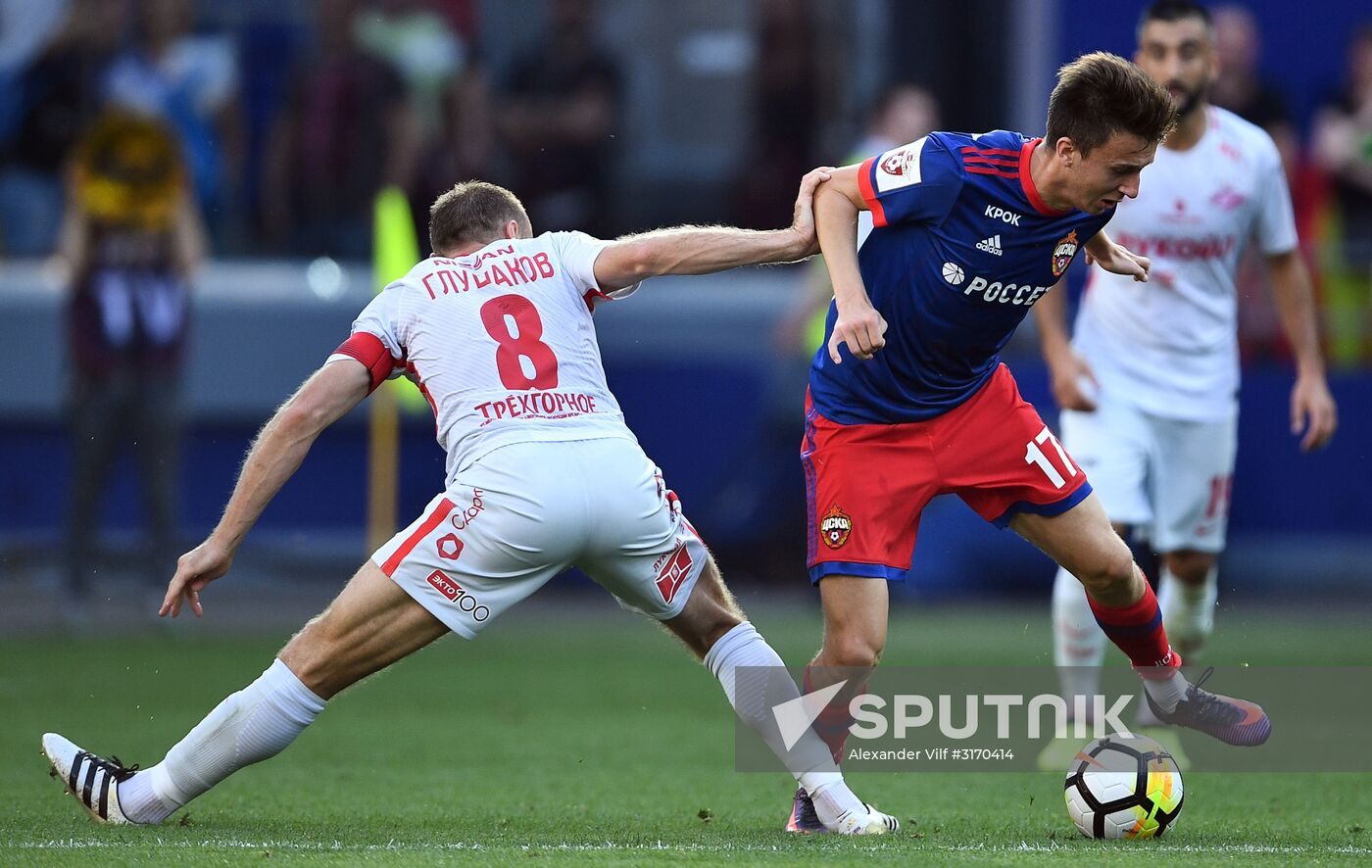 Football. Russian Premier League. CSKA vs. Spartak