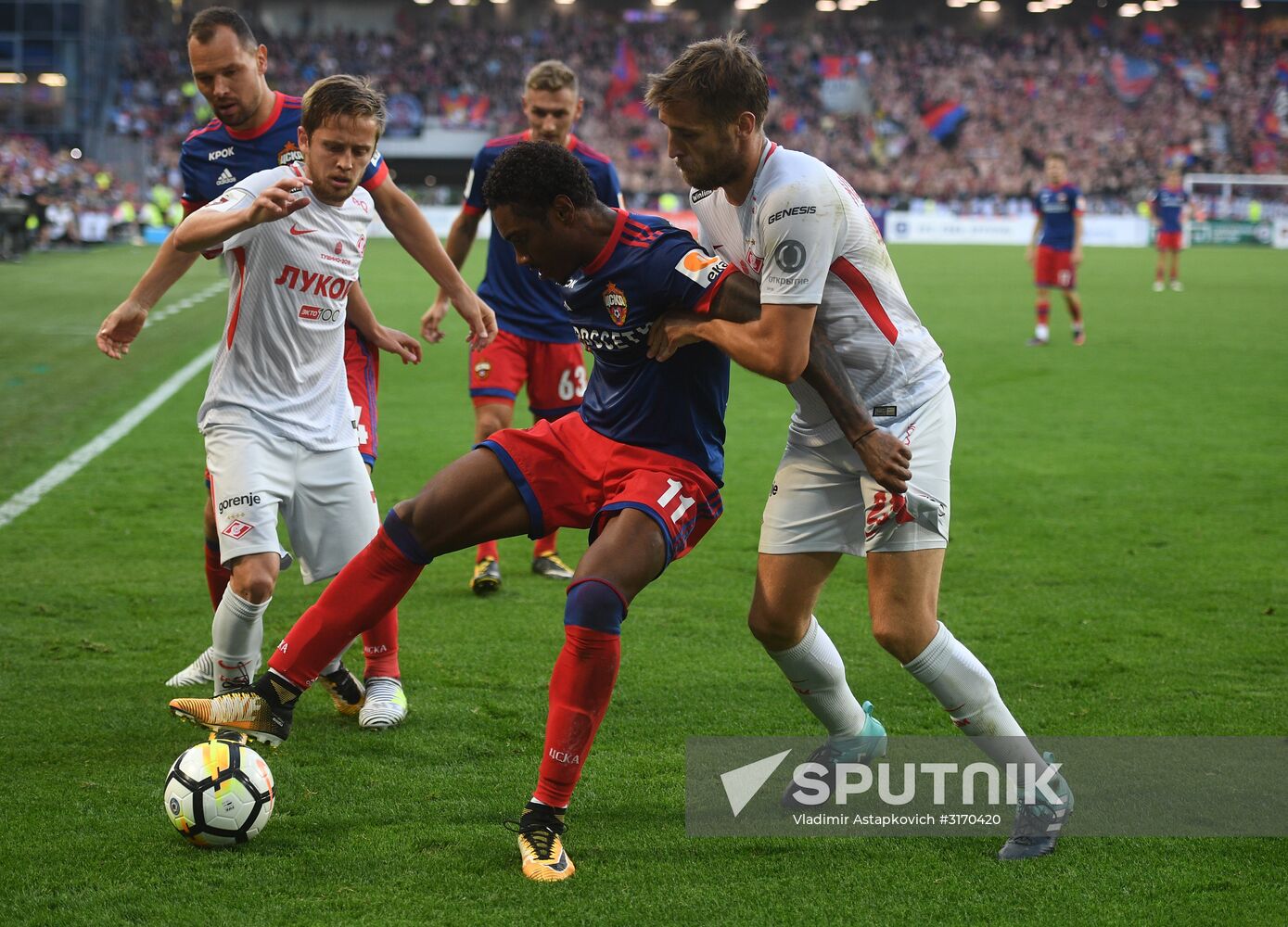 Football. Russian Premier League. CSKA vs. Spartak