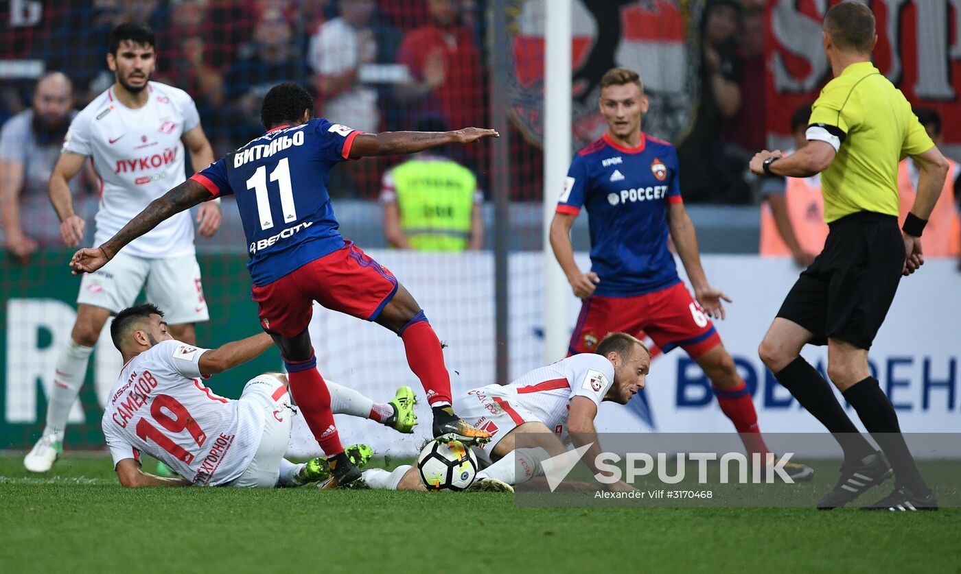 Football. Russian Premier League. CSKA vs. Spartak