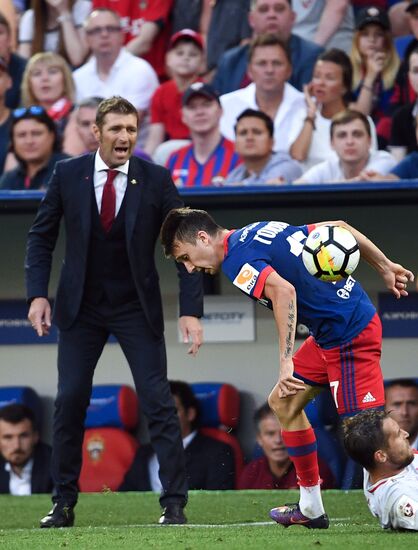 Football. Russian Premier League. CSKA vs. Spartak