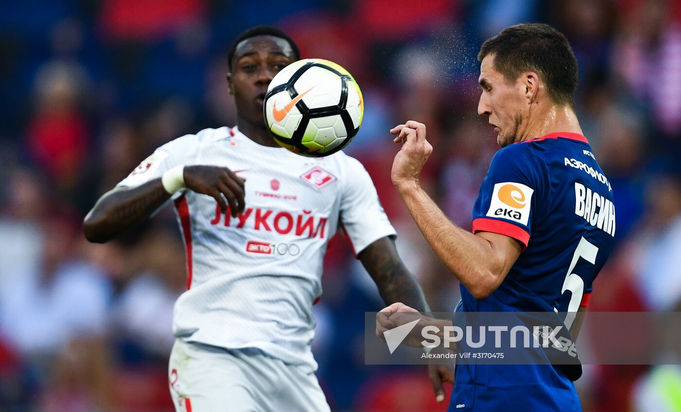 Football. Russian Premier League. CSKA vs. Spartak