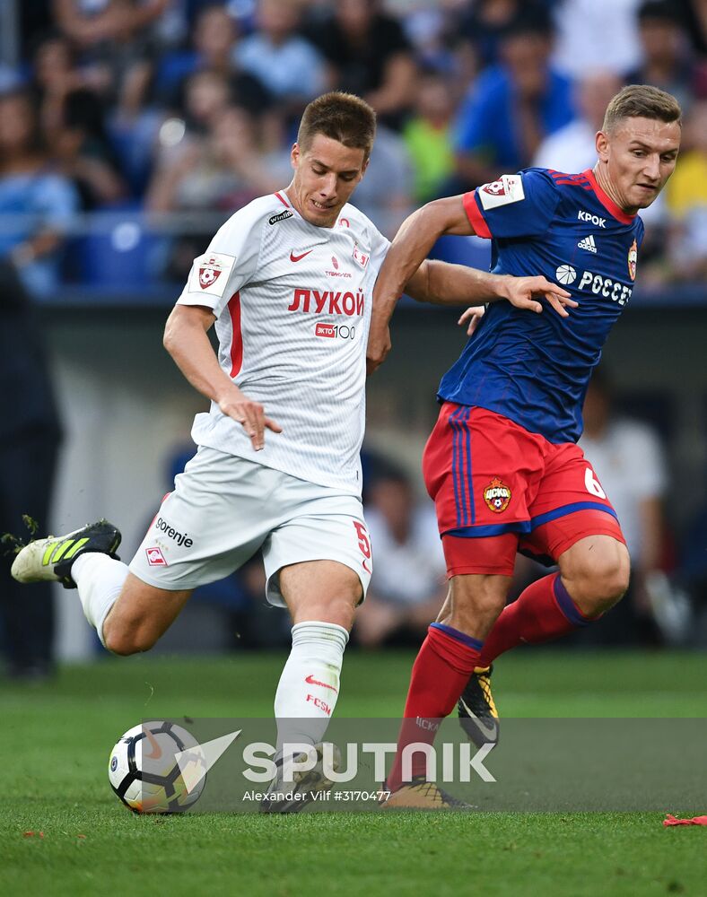 Football. Russian Premier League. CSKA vs. Spartak