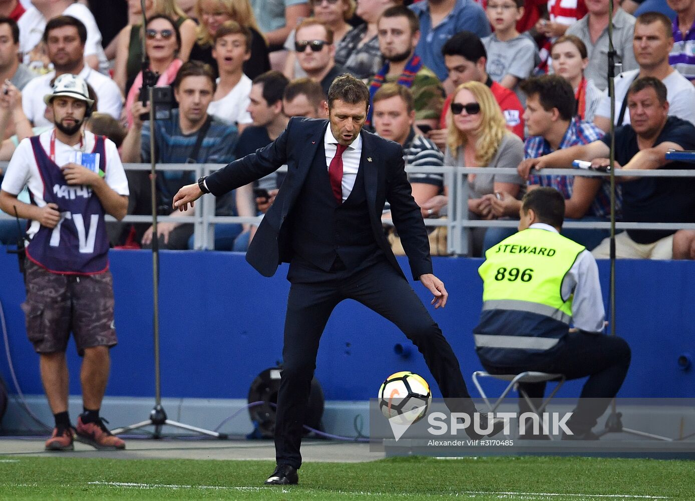 Football. Russian Premier League. CSKA vs. Spartak