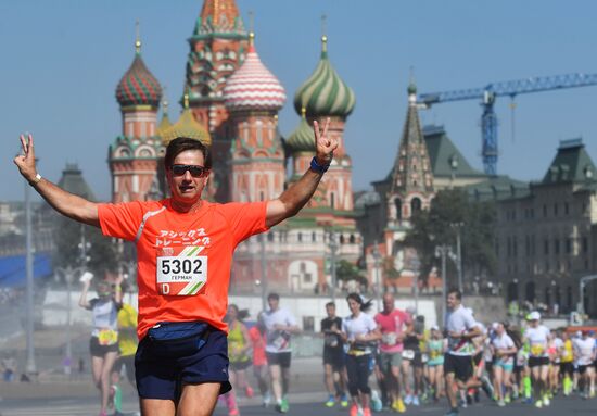 Luzhniki half-marathon in Moscow