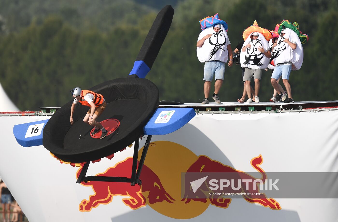 Red Bull Flugtag 2017 festival in Moscow