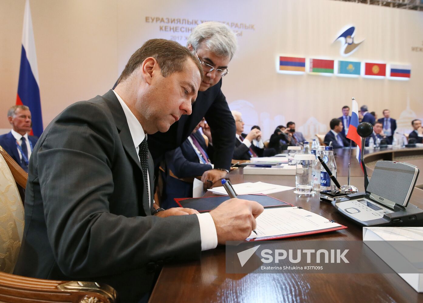 Russian Prime Minister Dmitry Medvedev visits Kazakhstan