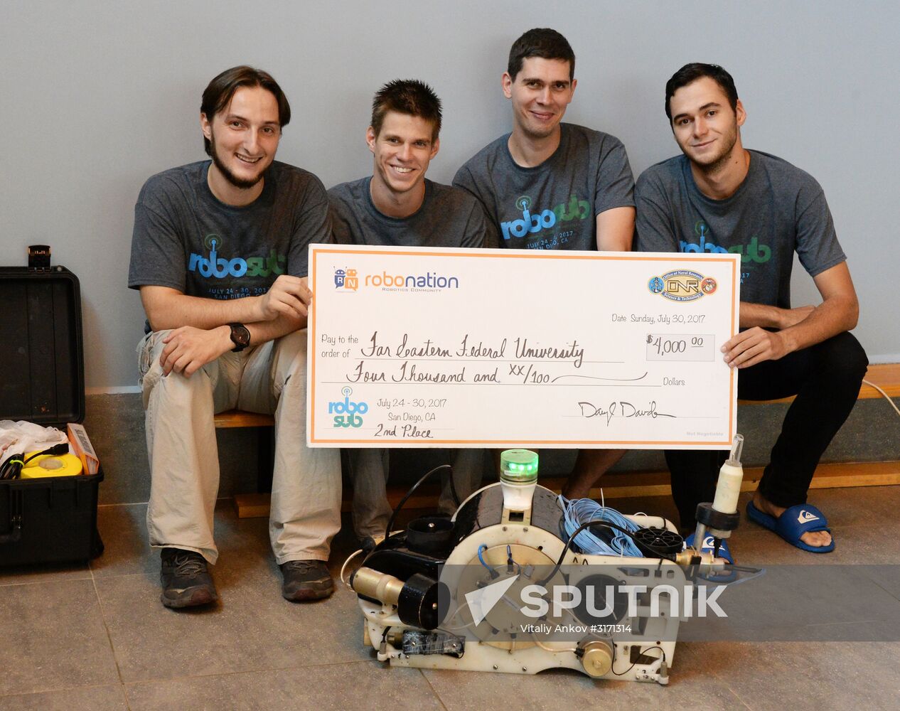 Far Eastern Federal University presents underwater robot