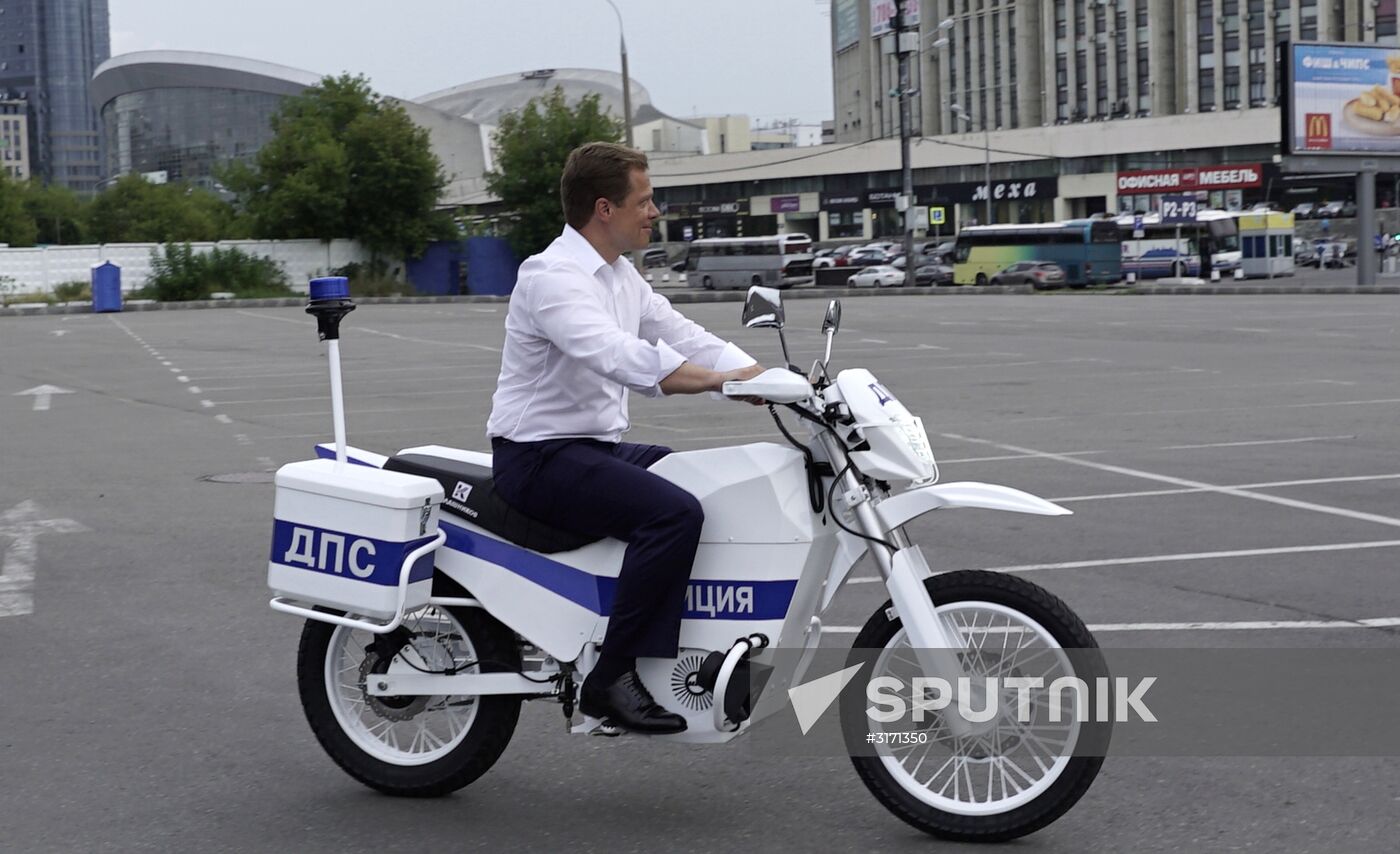 Kalashnikov Concern presents first Izh electric motorcycles for traffic police