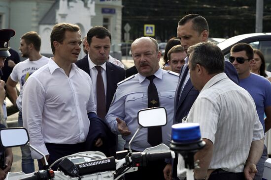 Kalashnikov Concern presents first Izh electric motorcycles for traffic police