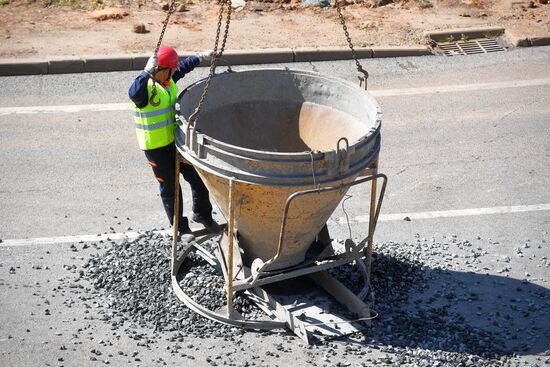 Slope protection on Moscow Ring Road (MKAD)