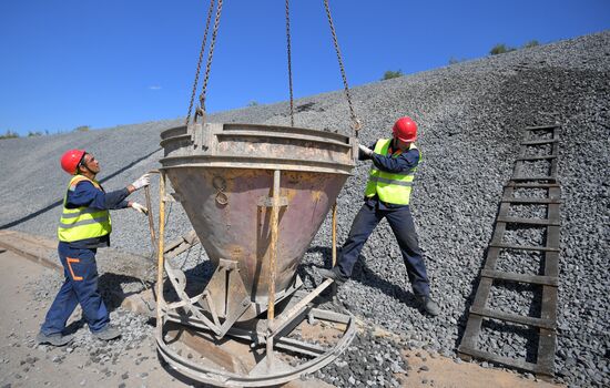 Slope protection works on Moscow Ring Road (MKAD)