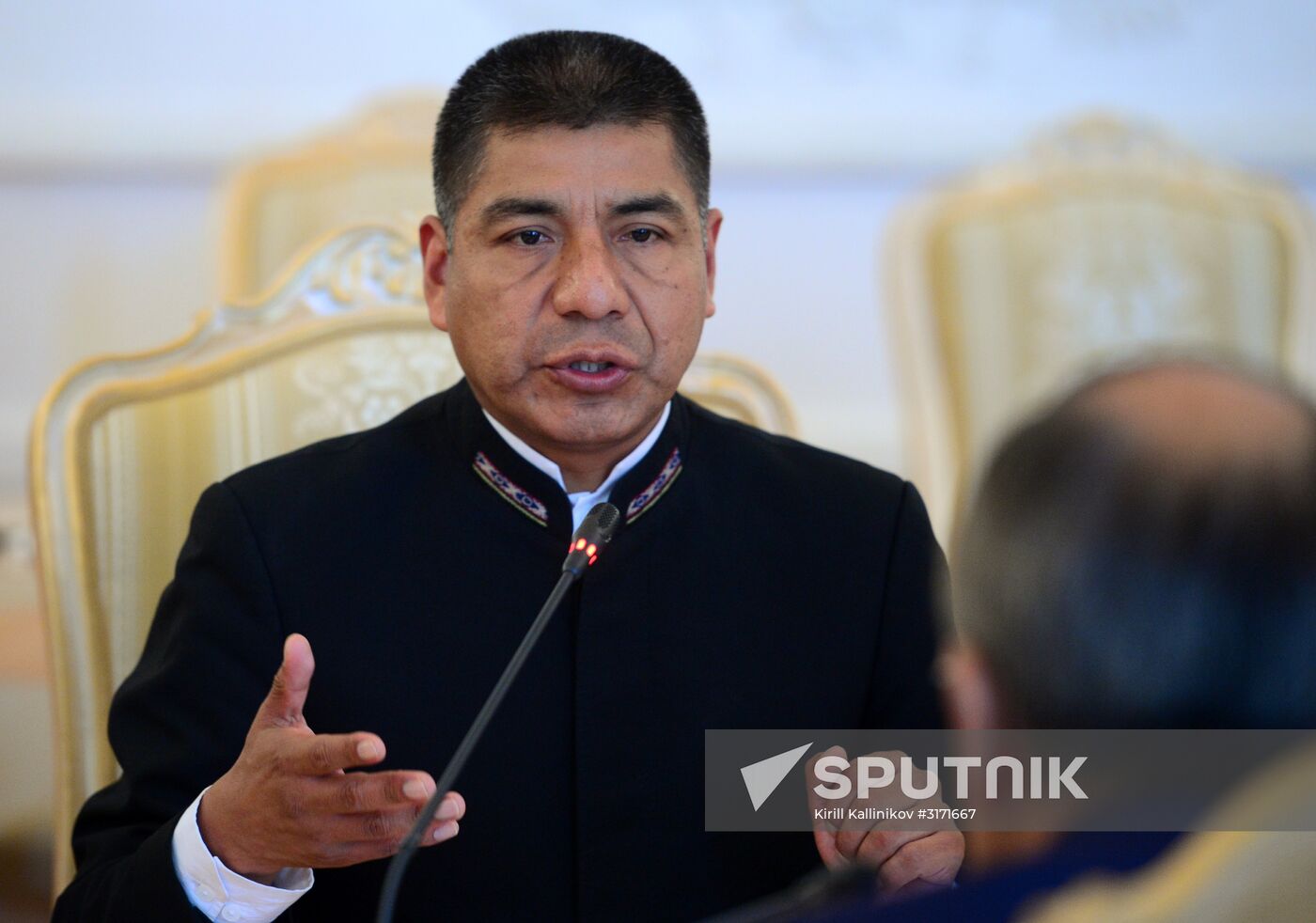 Foreign Minister Sergei Lavrov meets with Foreign Minister of Bolivia Fernando Huanacuni Mamani