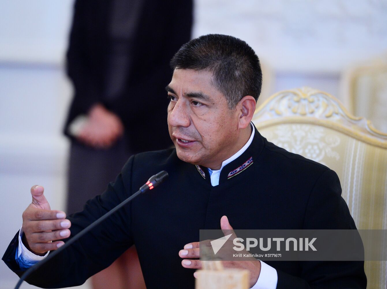 Foreign Minister Sergei Lavrov meets with Foreign Minister of Bolivia Fernando Huanacuni Mamani