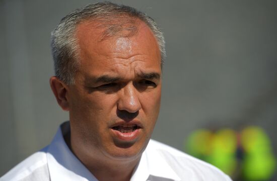 Slope protection works on Kiyevskoye Highway