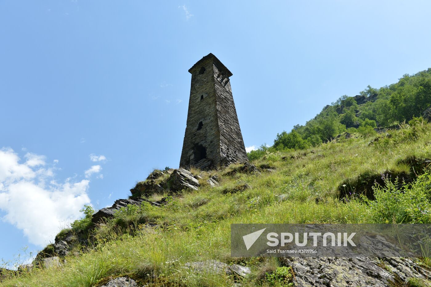 Mountainous areas in Chechnya