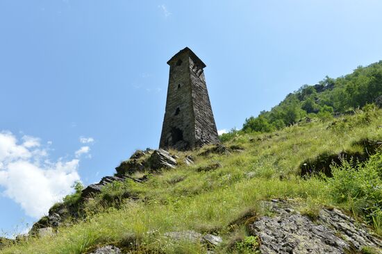 Mountainous areas in Chechnya