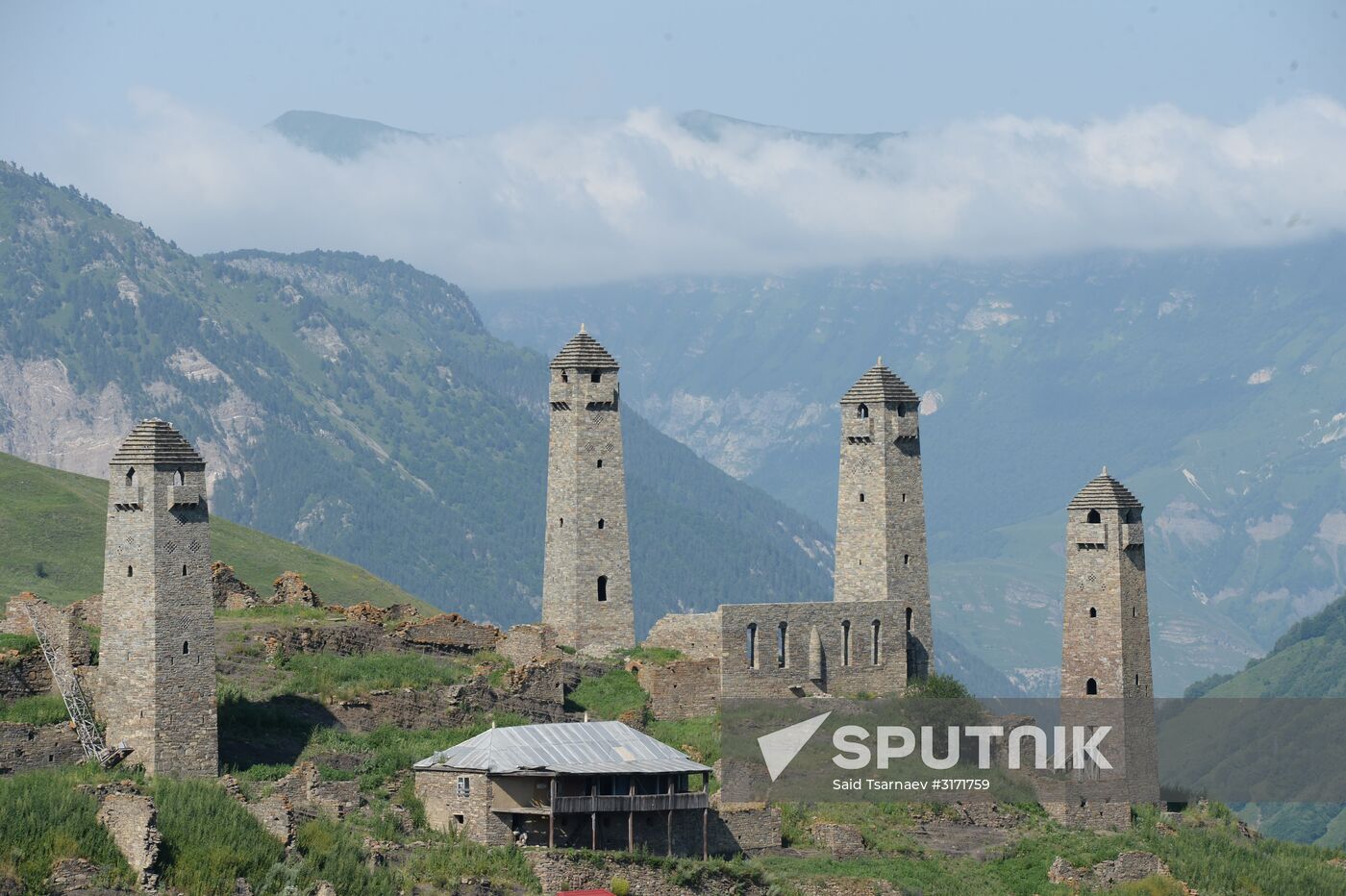 Mountainous areas in Chechnya