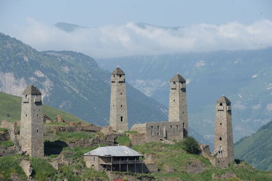 Mountainous areas in Chechnya