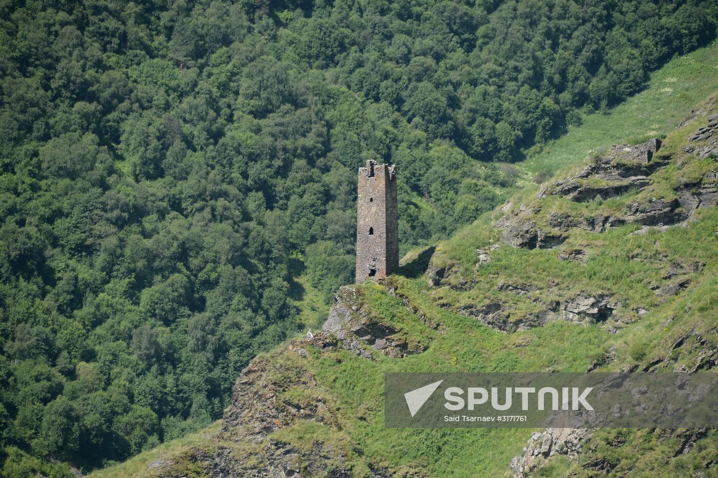 Mountainous areas in Chechnya