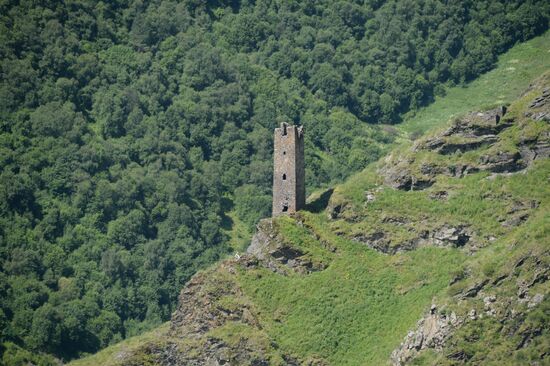 Mountainous areas in Chechnya