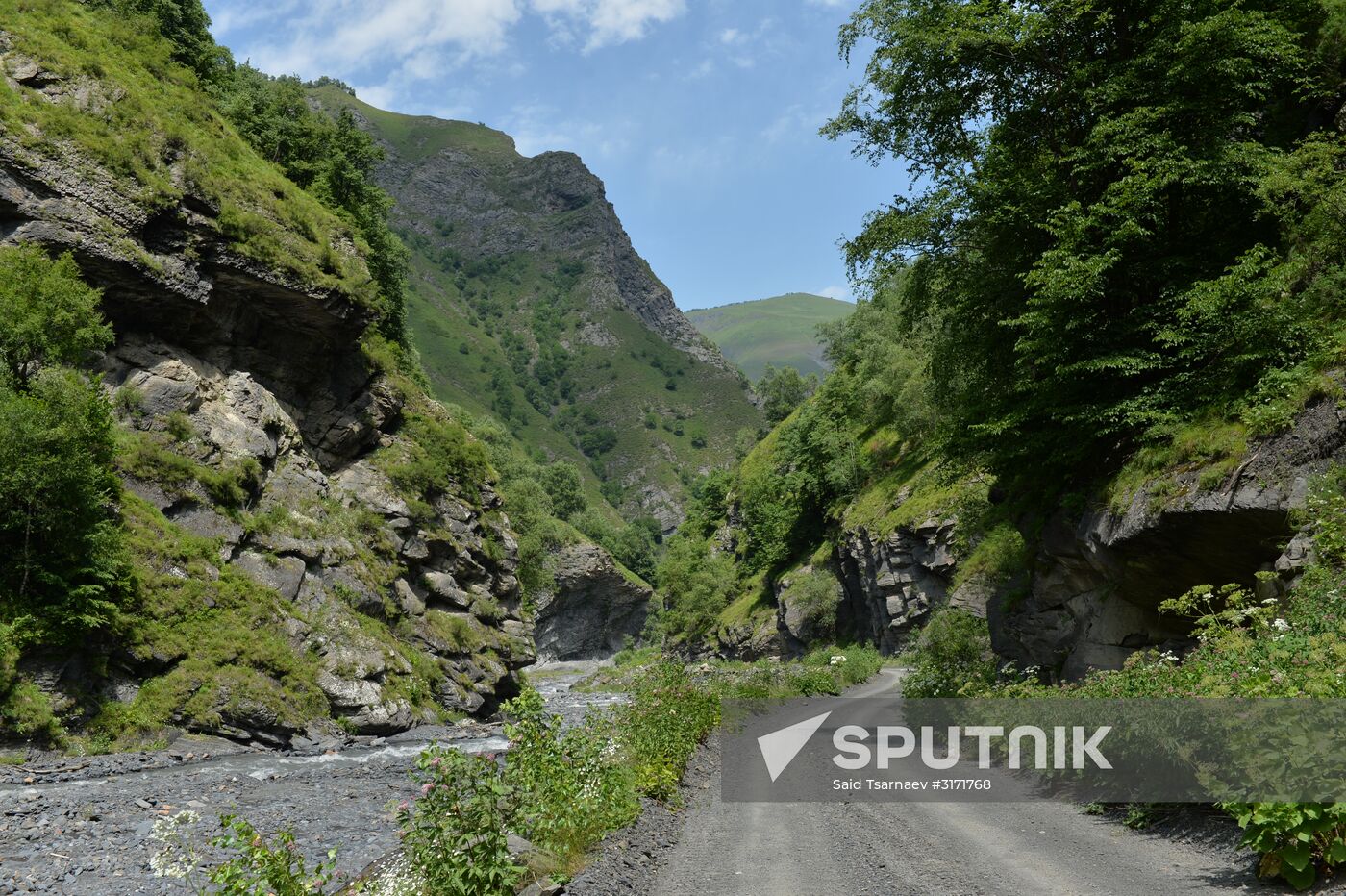 Mountainous areas in Chechnya