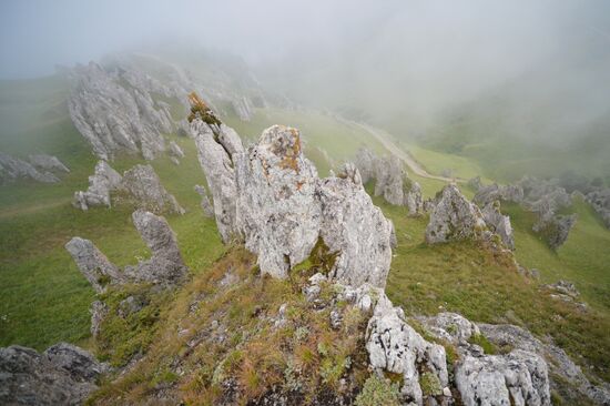 Mountainous areas in Chechnya