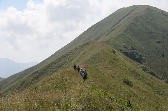 Mountainous areas in Chechnya