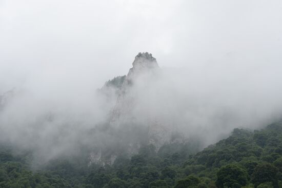Mountainous areas in Chechnya