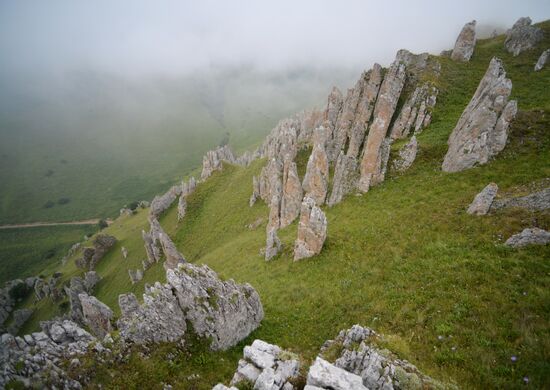 Mountainous areas in Chechnya
