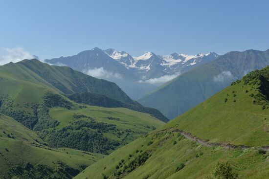 Mountainous areas in Chechnya
