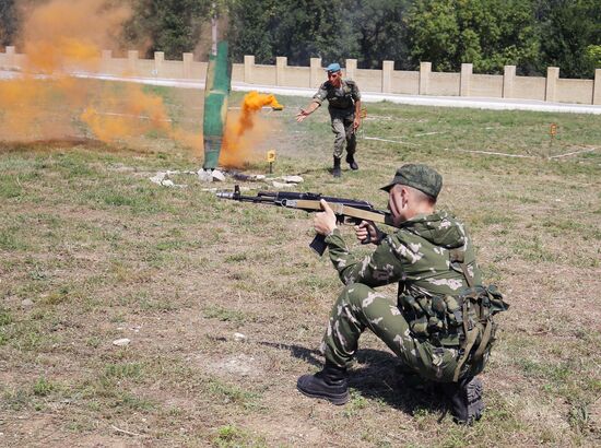 Military-sports field training camp of Orthodox knights club in Krasnodar Territory
