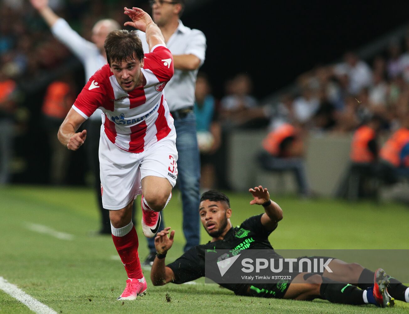 Football. UEFA Europa League. Krasnodar vs. Crvena Zvezda