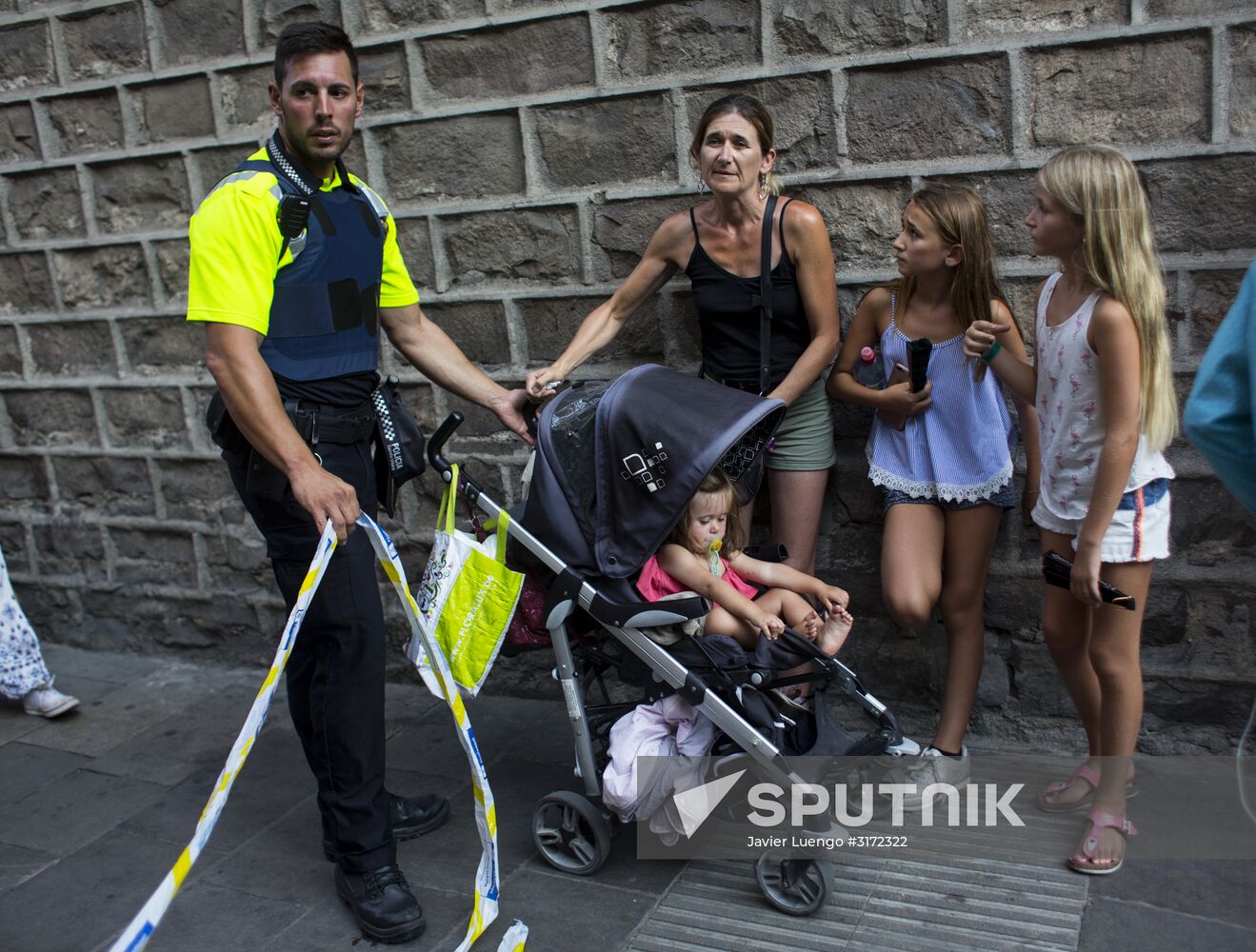 Site of terrorist attack in Barcelona