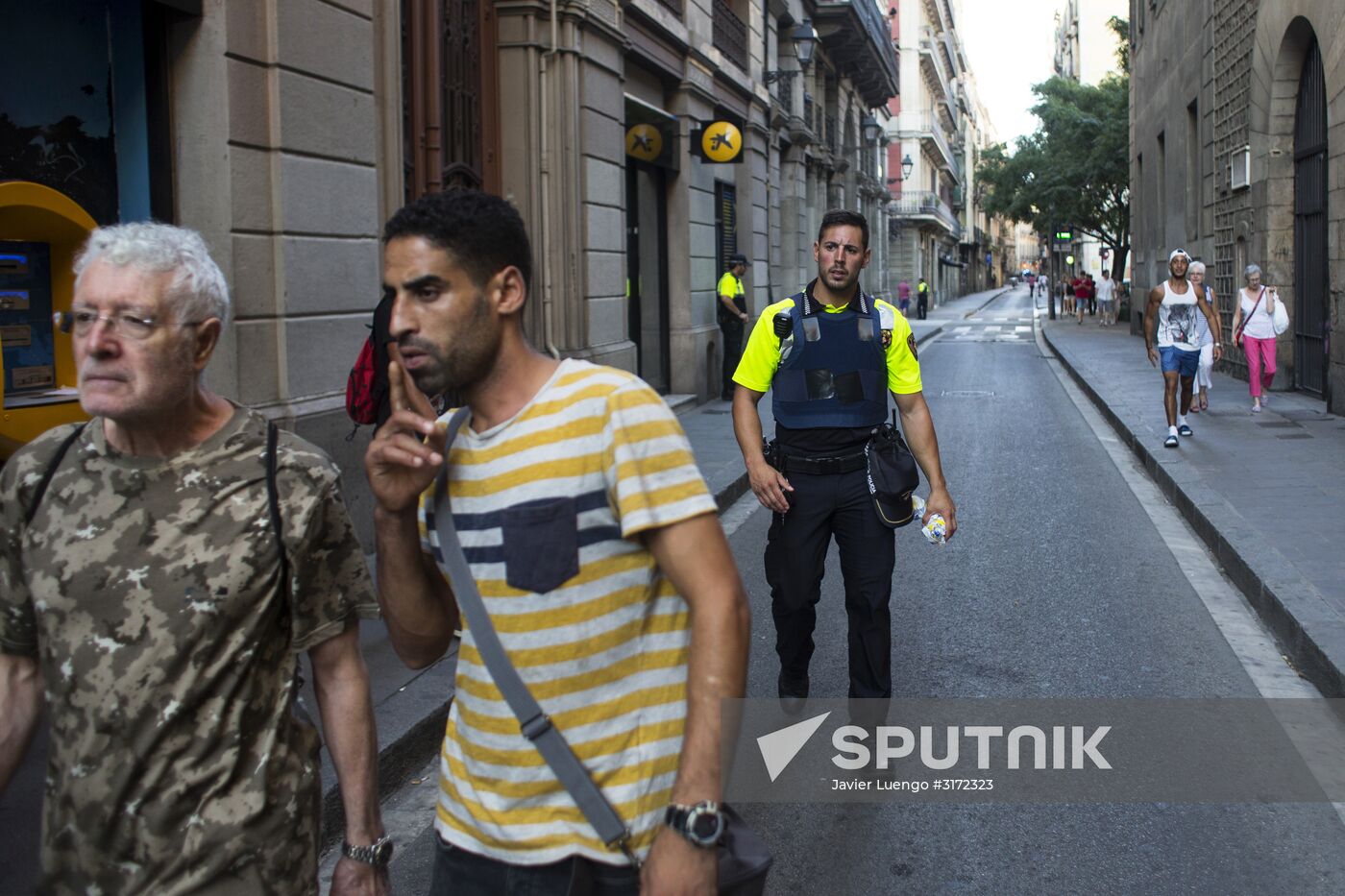 Site of terrorist attack in Barcelona