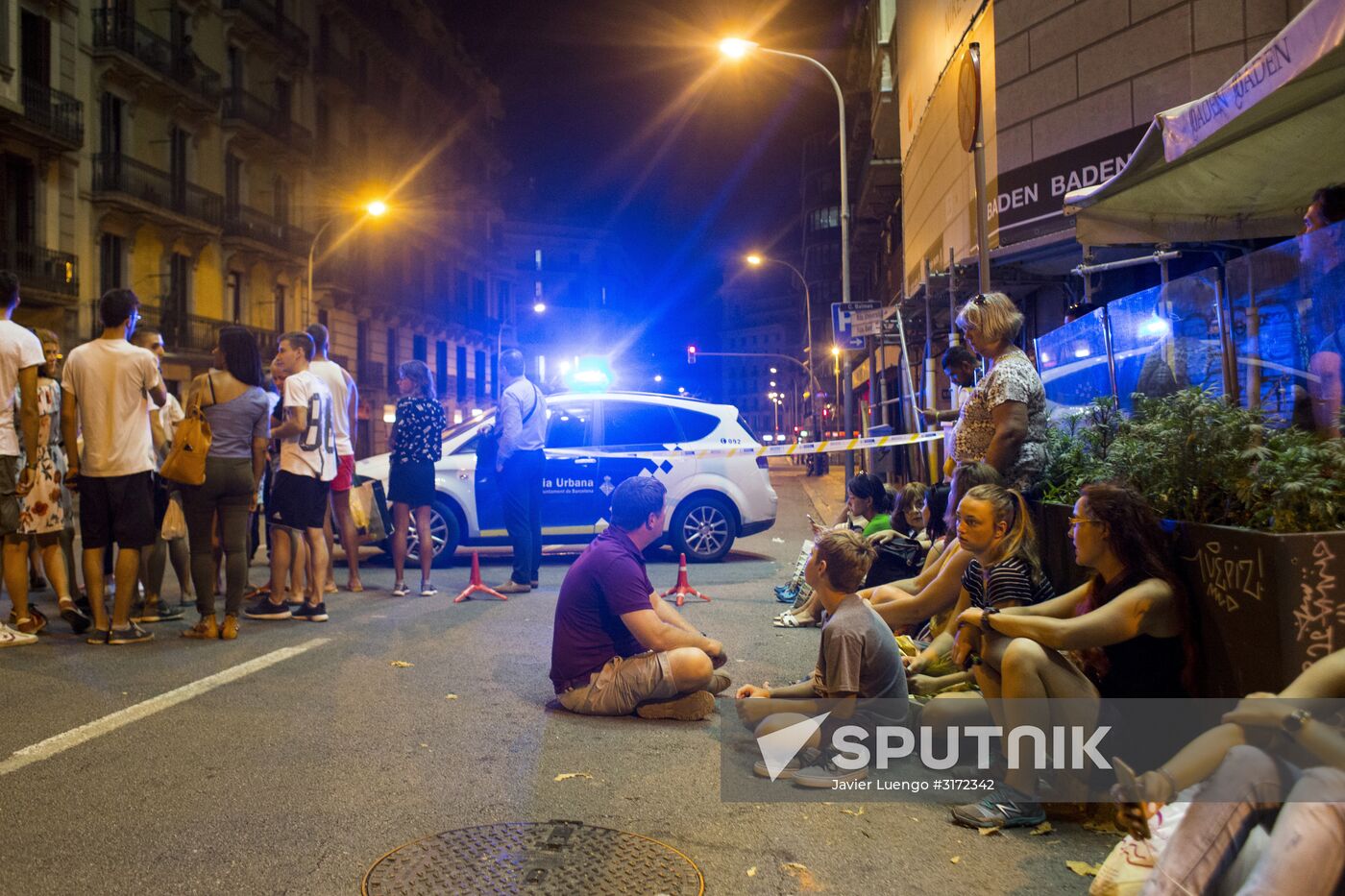 Site of terrorist attack in Barcelona