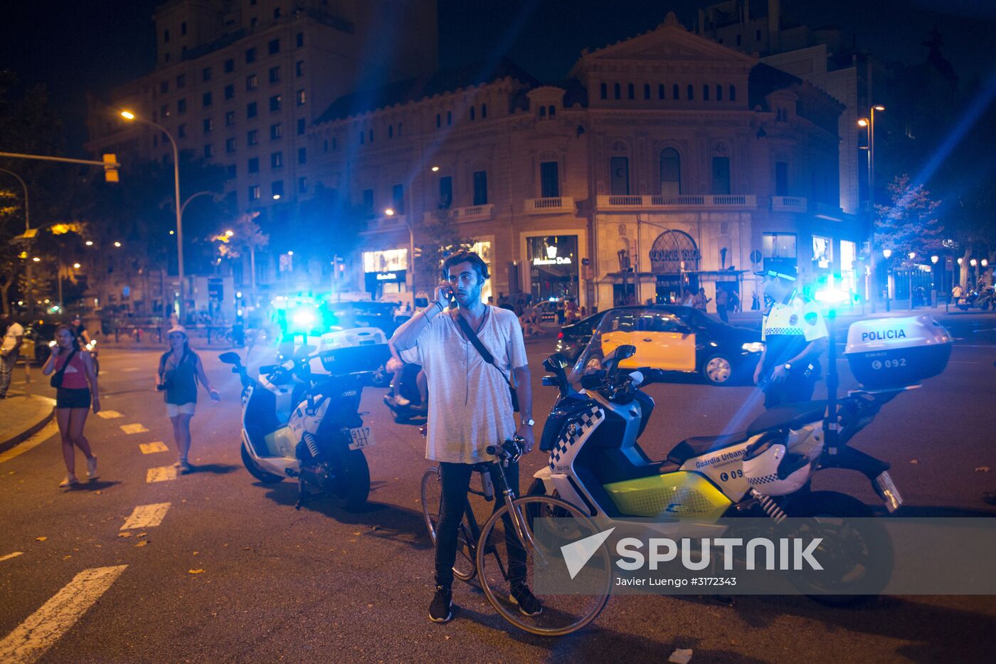 Site of terrorist attack in Barcelona