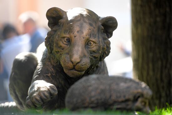 Unveiling of Tiger Cubs sculpture