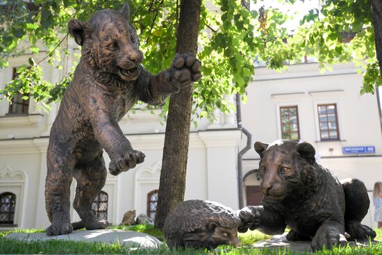 Unveiling of Tiger Cubs sculpture