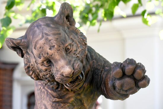 Unveiling of Tiger Cubs sculpture