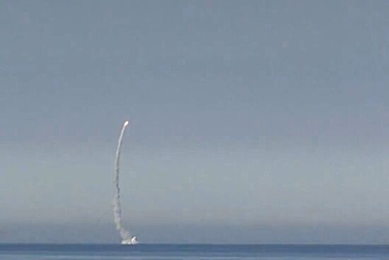 Northern Fleet's nuclear submarine Severodvinsk launches Kalibr cruise missile