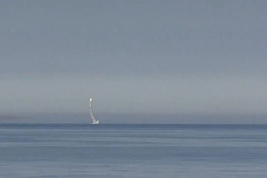 Northern Fleet's nuclear submarine Severodvinsk launches Kalibr cruise missile