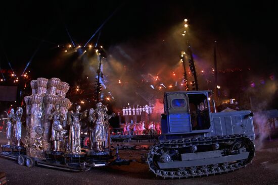 Twenty-second Night Wolves bike show in Sevastopol