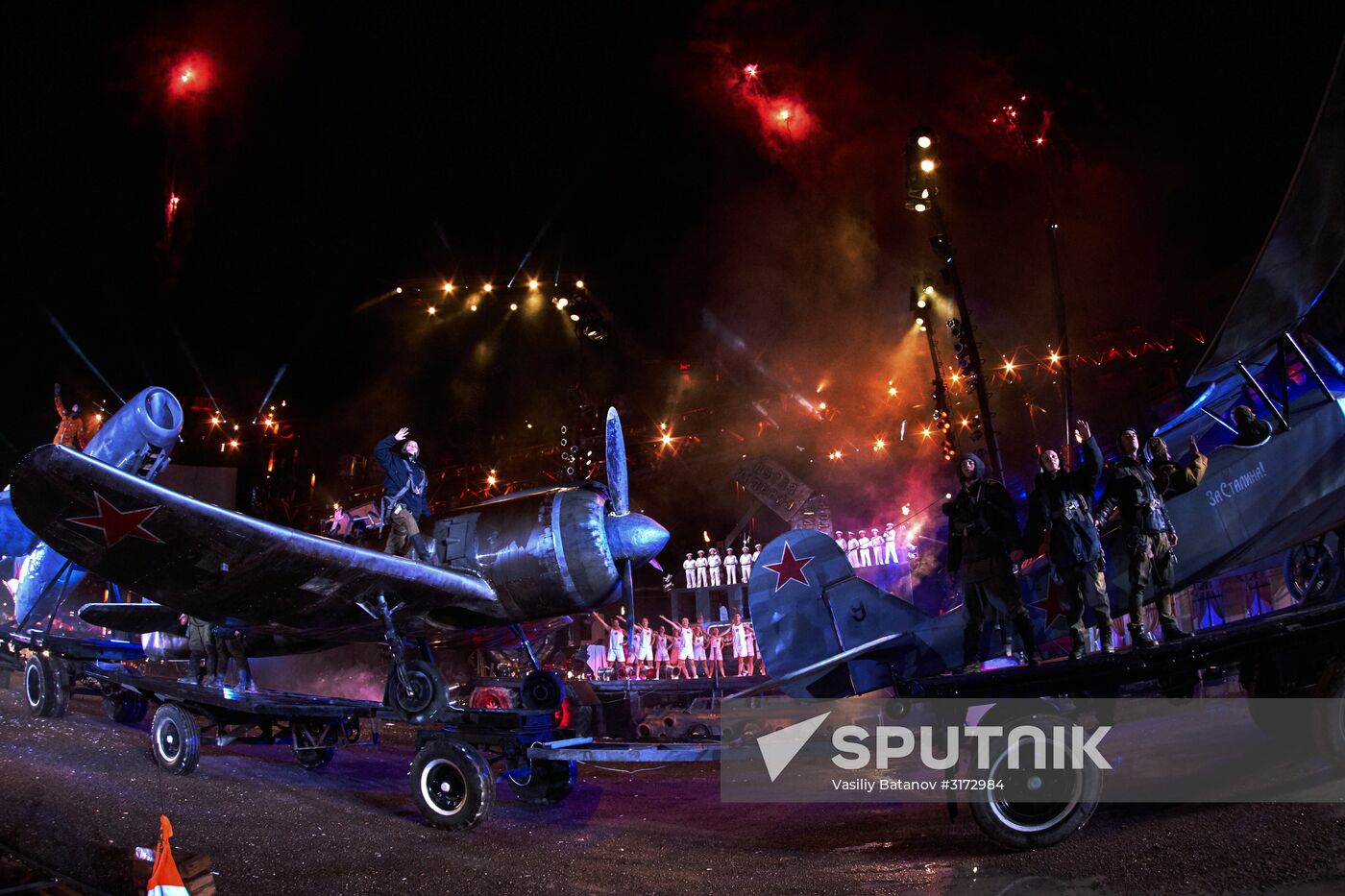 Twenty-second Night Wolves bike show in Sevastopol