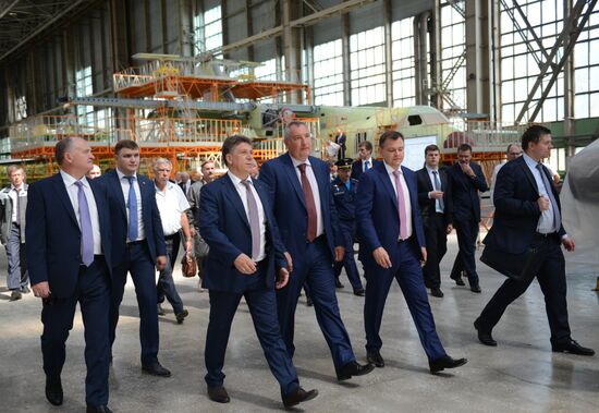 Russian Prime Minister Dmitry Rogozin visits Voronezh