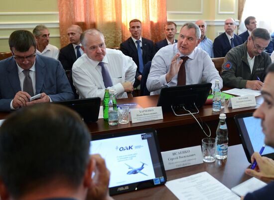 Russian Prime Minister Dmitry Rogozin visits Voronezh