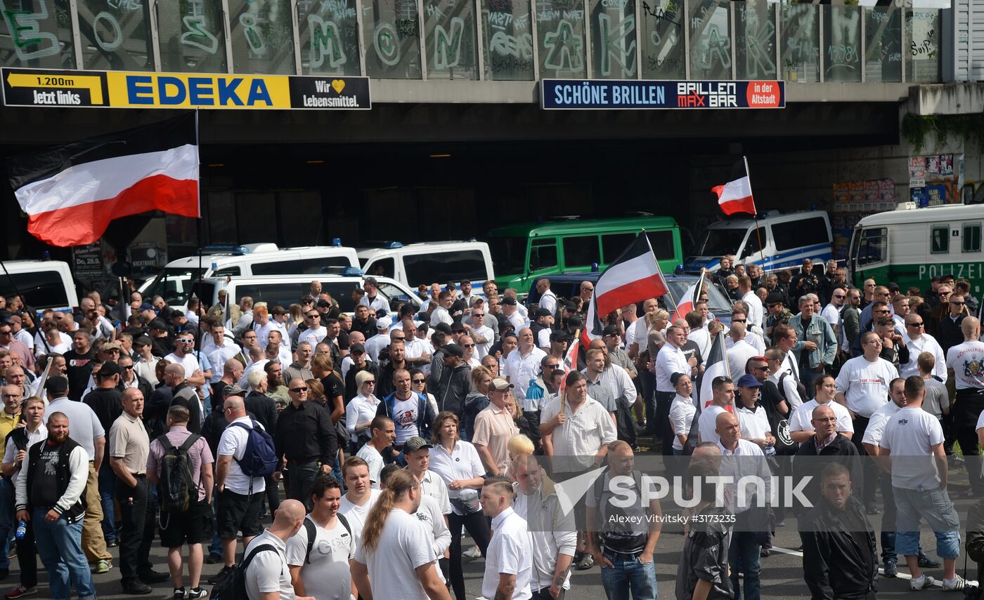 Neo-Nazi rally commemorating death of Rudolf Hess in Berlin