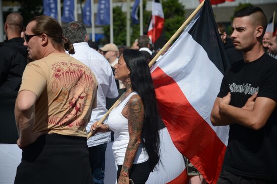 Neo-Nazi rally commemorating death of Rudolf Hess in Berlin